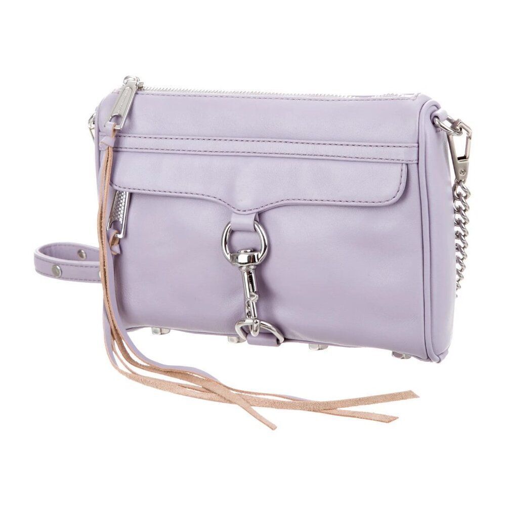 REBECCA MINKOFF Mini M.A.C. Crossbody Bag - Lavender Purple - Silver